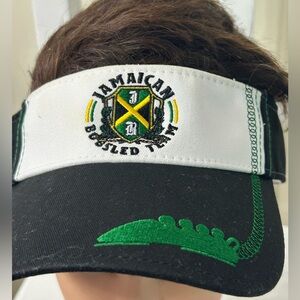 Vintage Jamaican Bobsled Team Hat Cap Visor Adjustable Strap